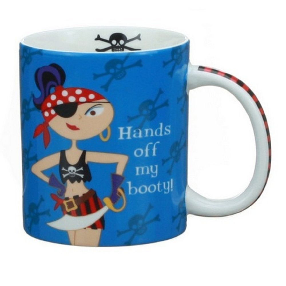 Hands off my Booty Mug Ceramic Mug Beach Pirate Coastal